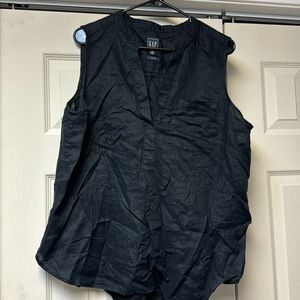 Gap Linen tank top. Black XL